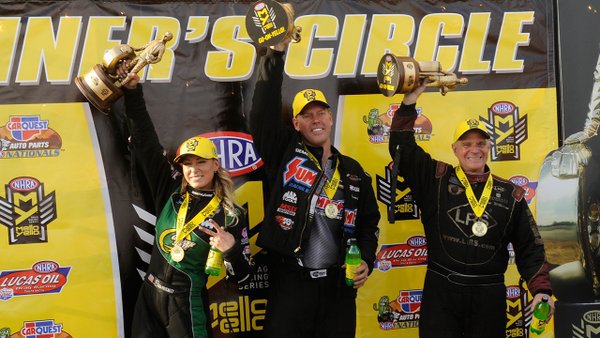 NHRA phoenix winners circle