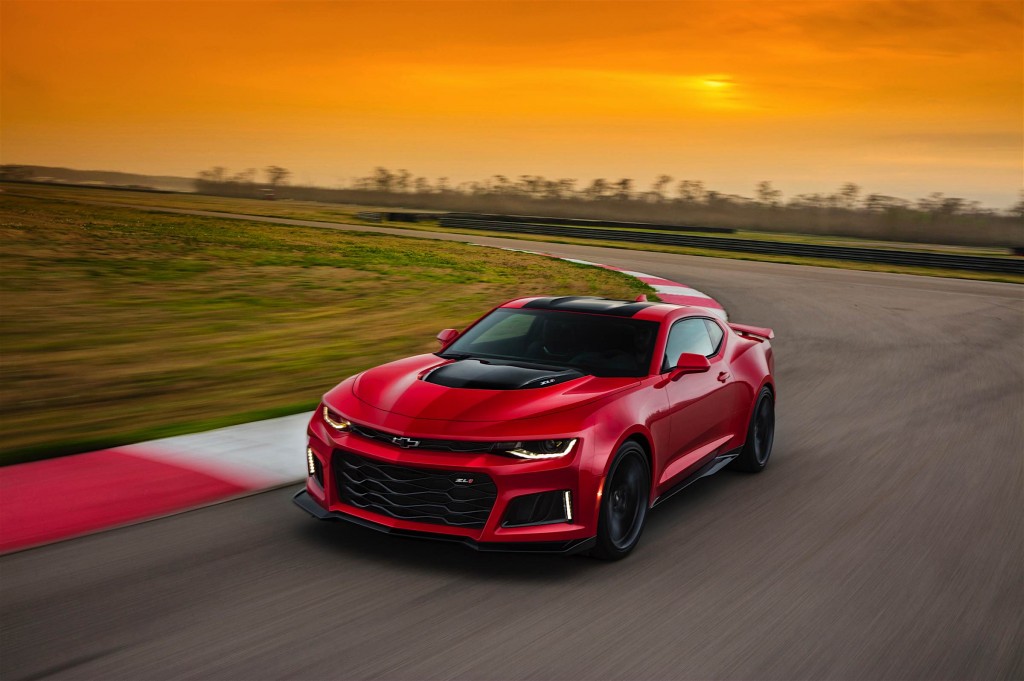 2017 chevy camaro zl 1 on track