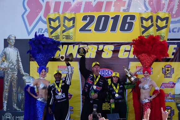 NHRA Las Vegas Nationals 2016 winners circle