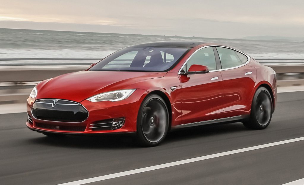 tesla model s press photo