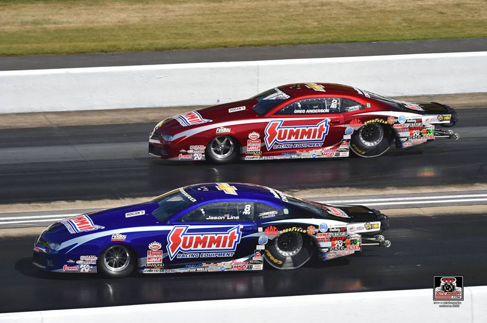 summit racing camaros racing on drag strip