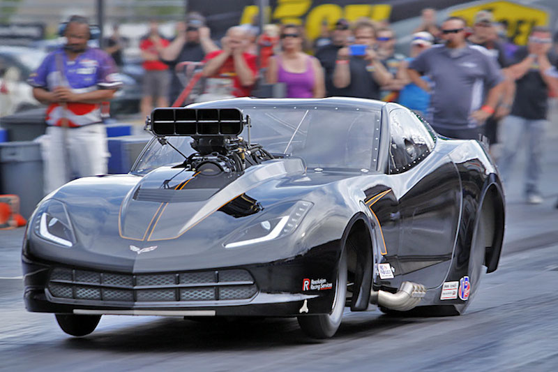 c7 corvette pro mod drag race car