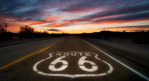 route 66 graphic logo