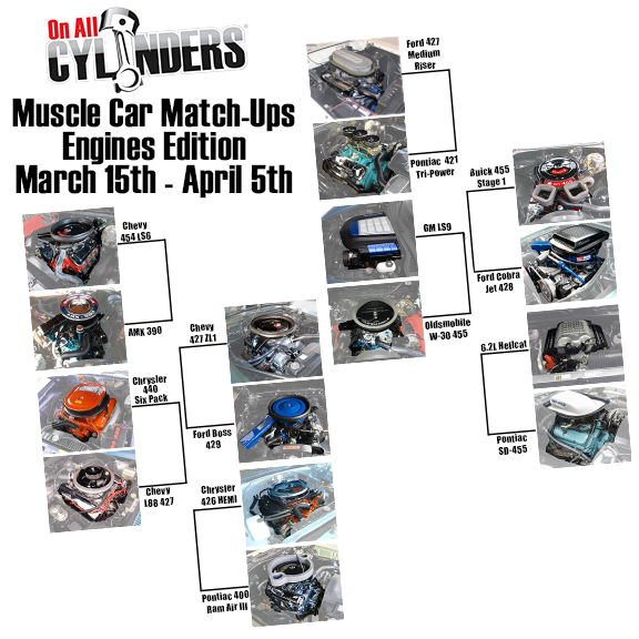 2017 muscle car match up artwork