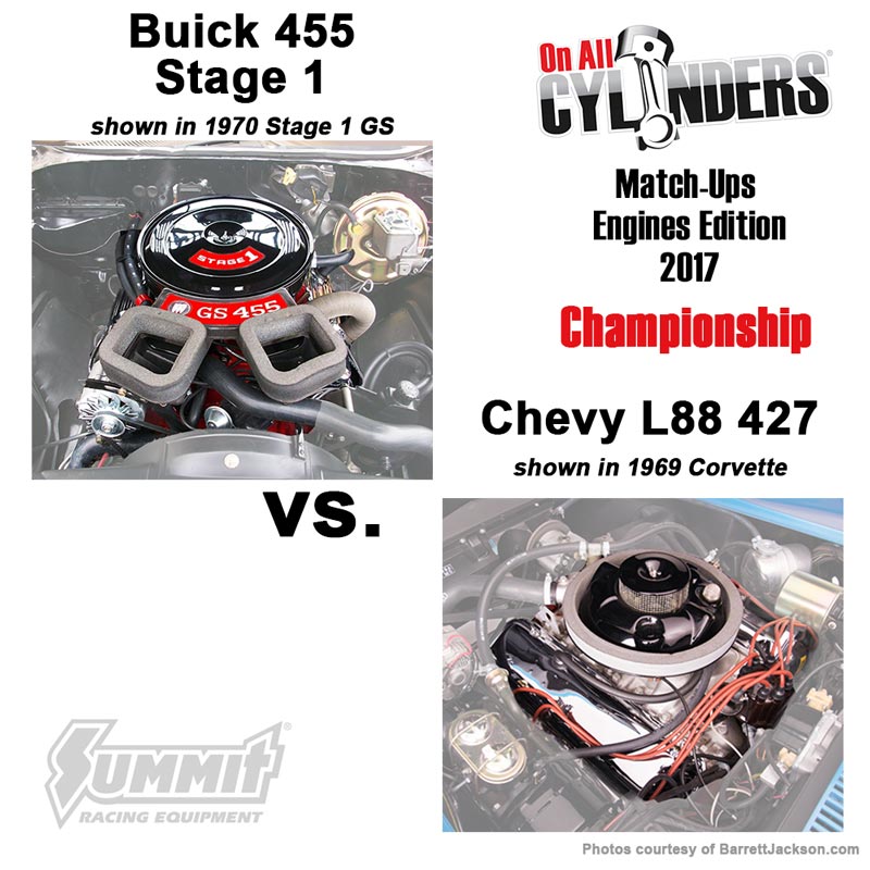 2017 muscle car engine matchups artwork