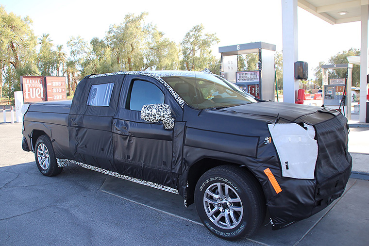 spy shot of 2019 chevy silverado