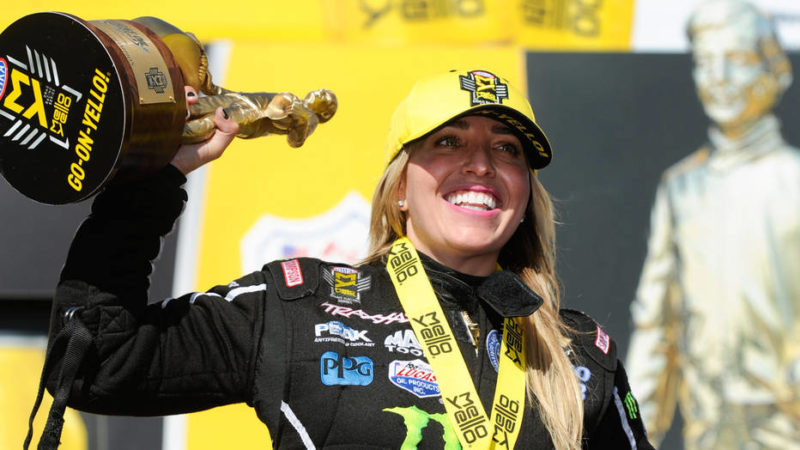 Brittany Force Championship Celebration 2017 - USA Today