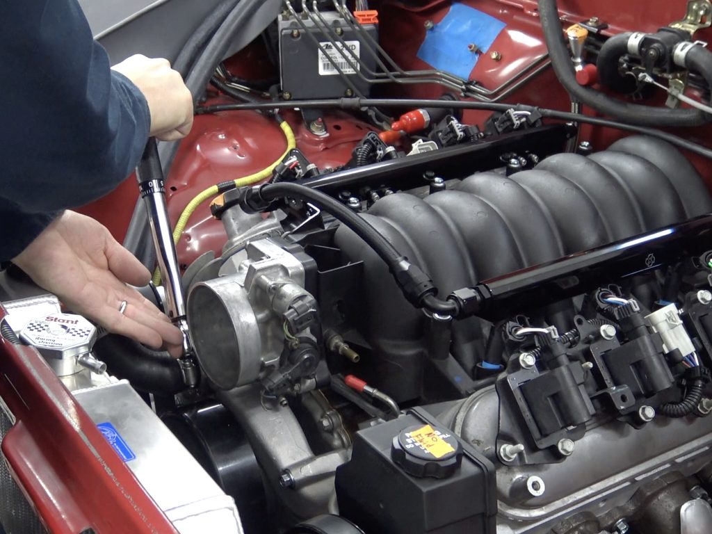 toyota tacoma truck with an ls engine swap