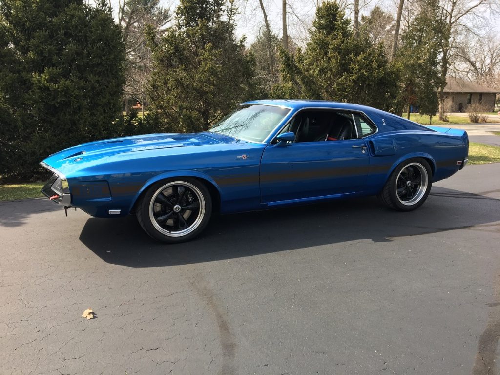 blue 1969 shelby gt500 ford mustang