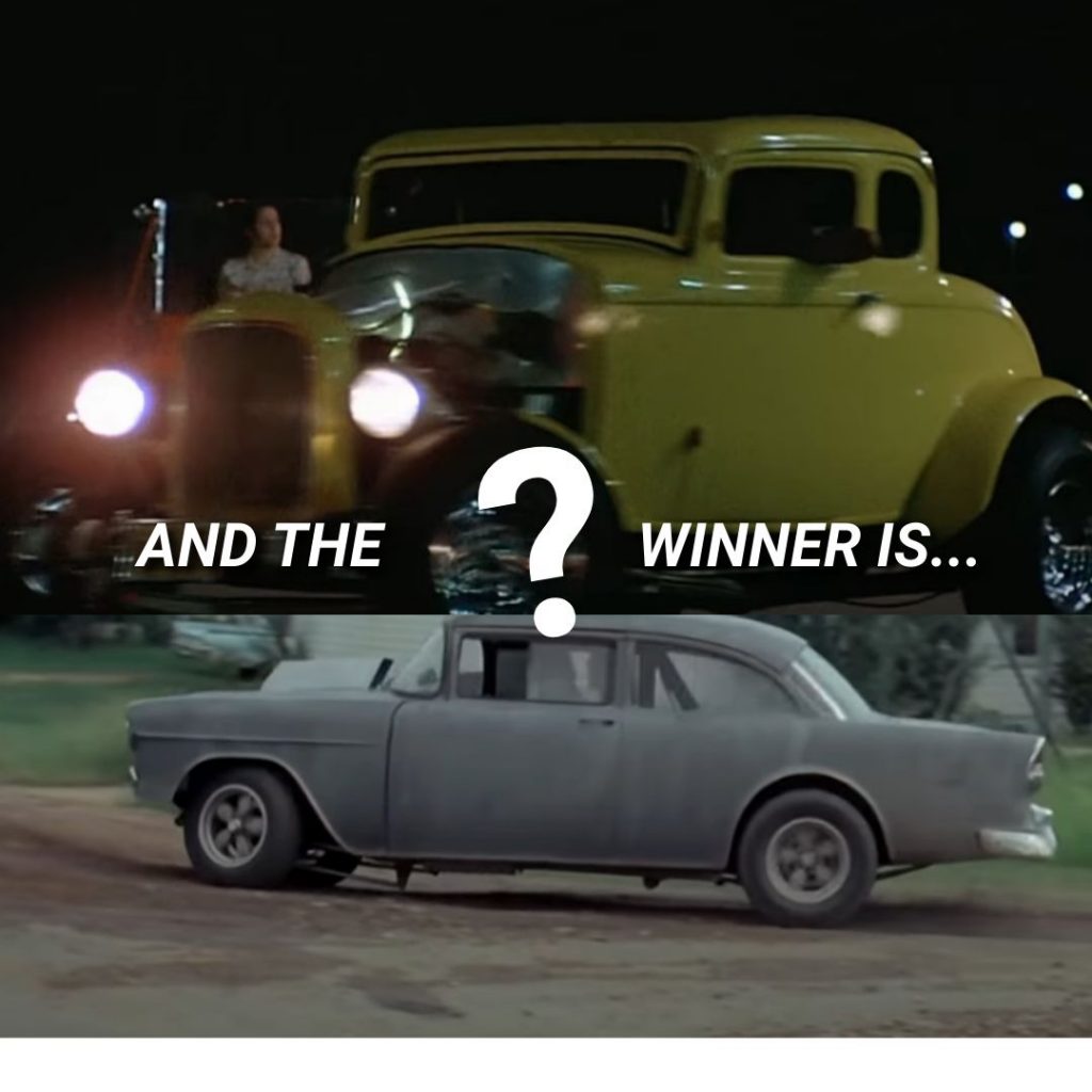 movie car match up composite image