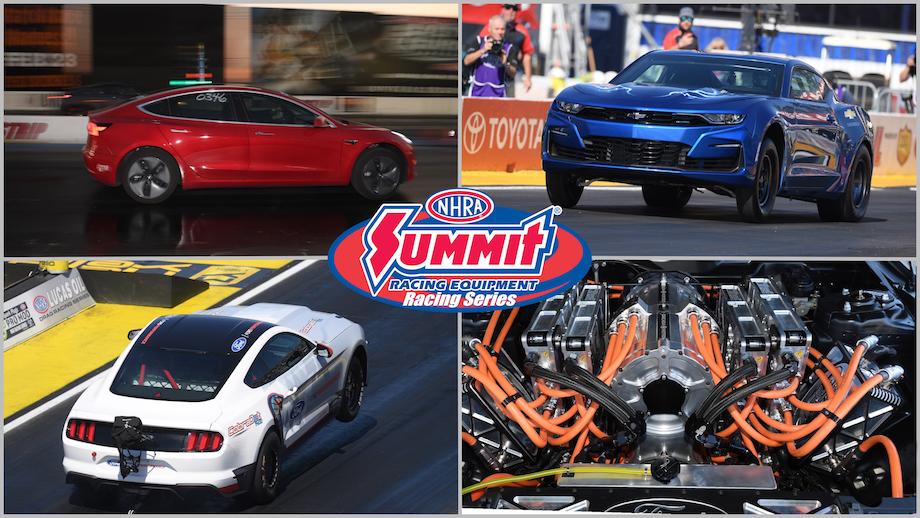 summit racing electric NHRA drag racing class advertisement