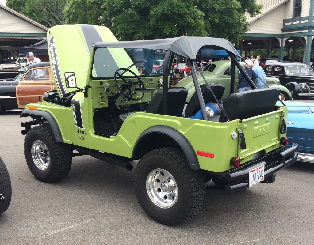 jeep cj-5 renegade, mint green