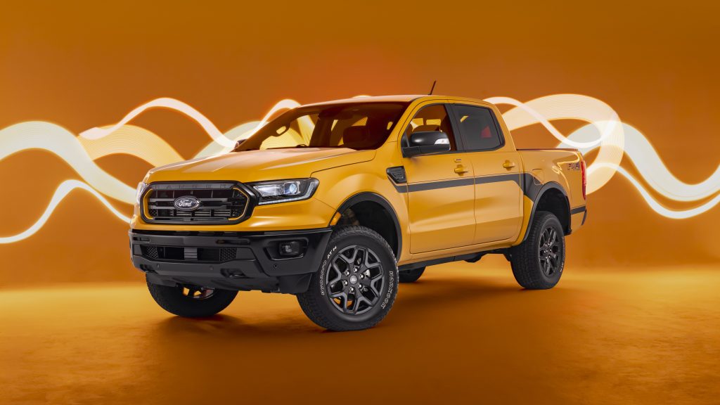 2022 ford ranger splash edition, orange