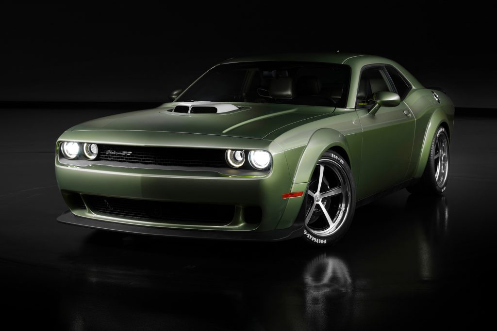 Dodge Challenger Holy Guacamole concept, front quarter