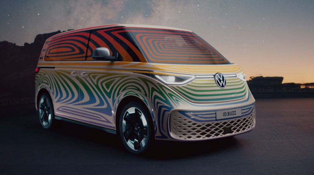 vw volkswagen id.buzz concept van side