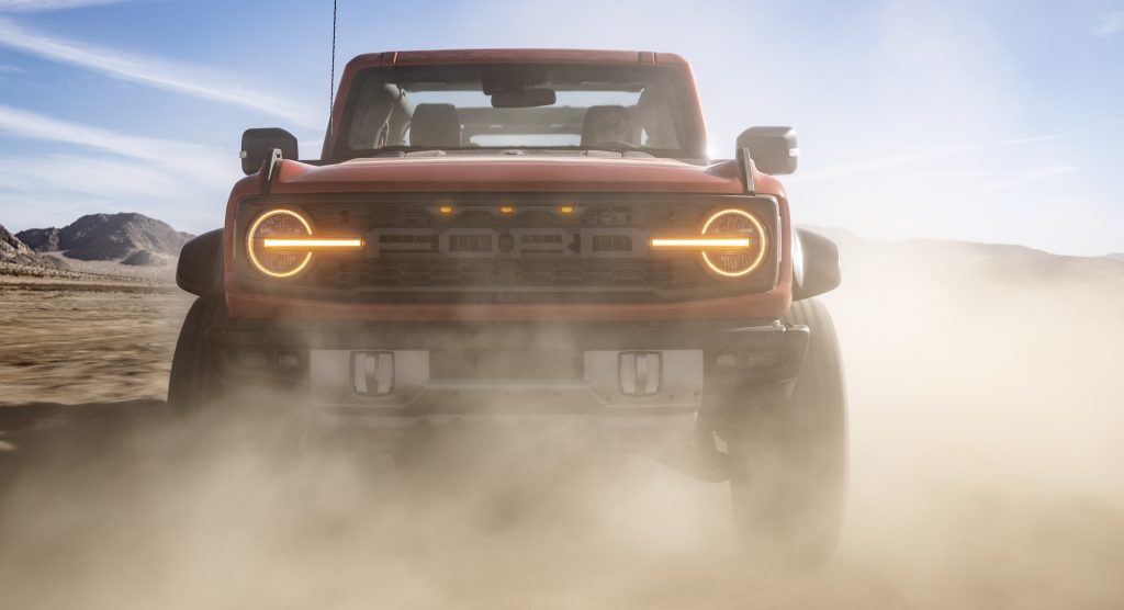 2022 ford bronco raptor front grille