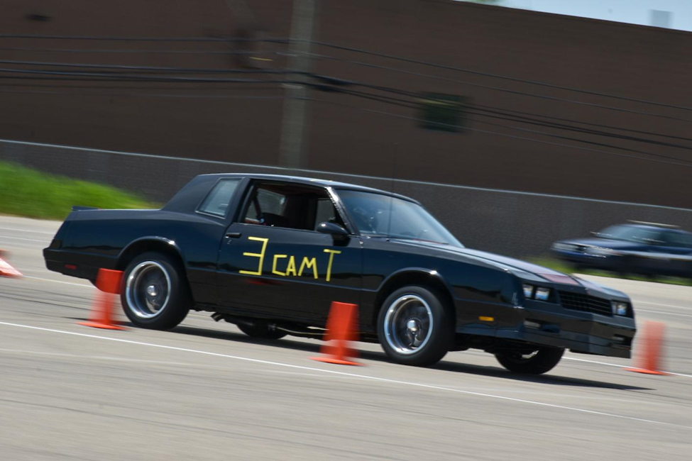 chevy monte carlo ss race car on autocross course