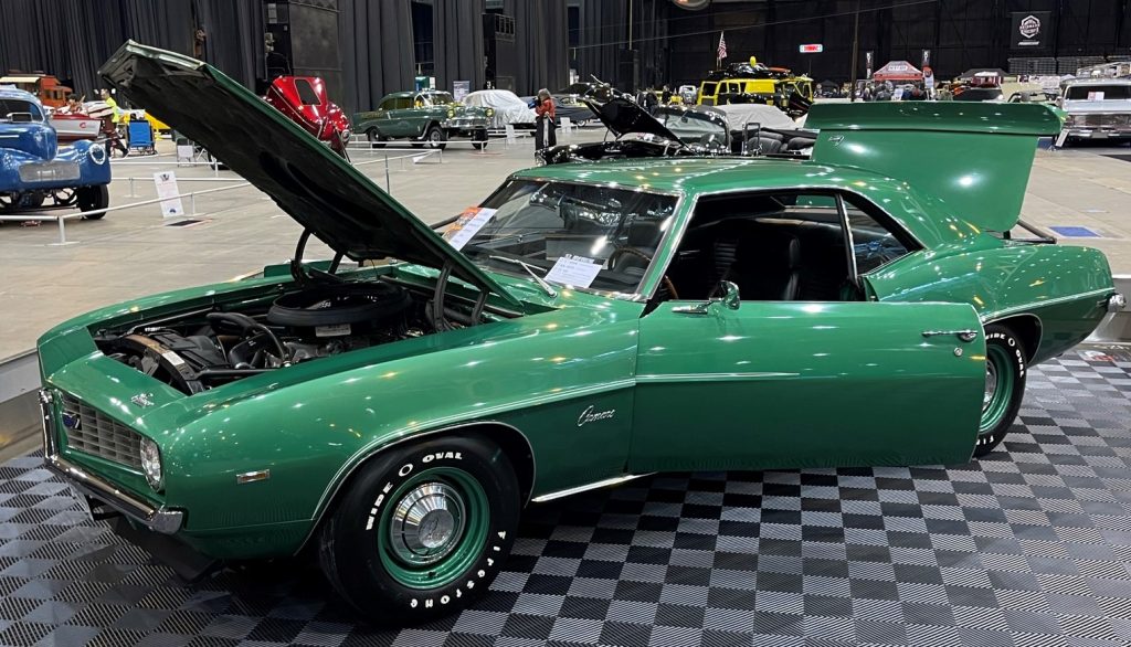 green 169 chevy copo camaro 427 enigne