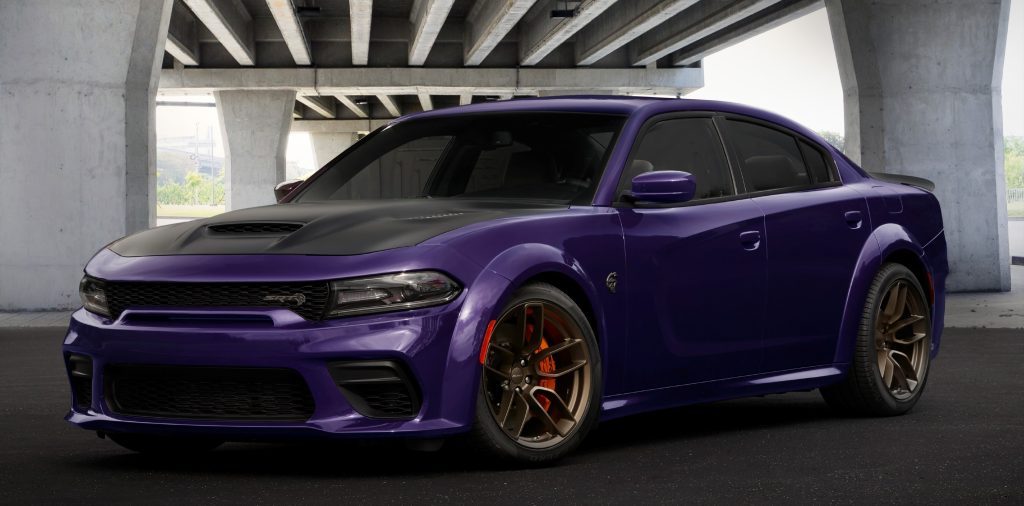 plum crazy 2023 dodge charger hellcat widebody