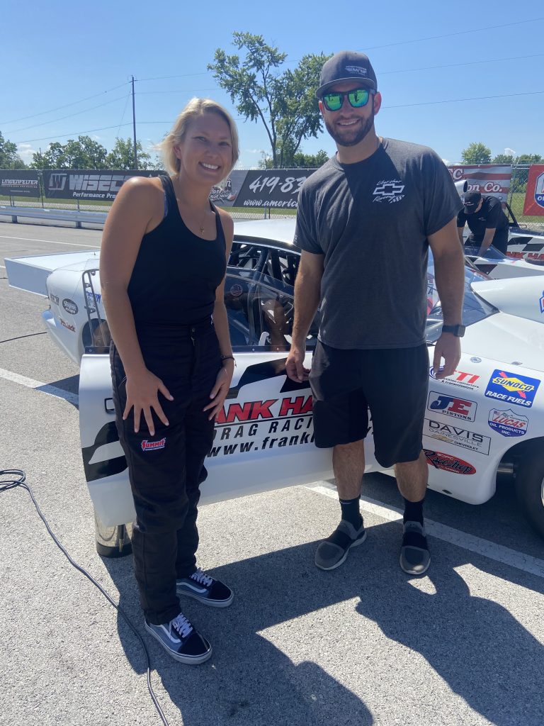 Kyle and Kassandra Pawuk at Frank Hawley's Drga Race School at Drag Strip