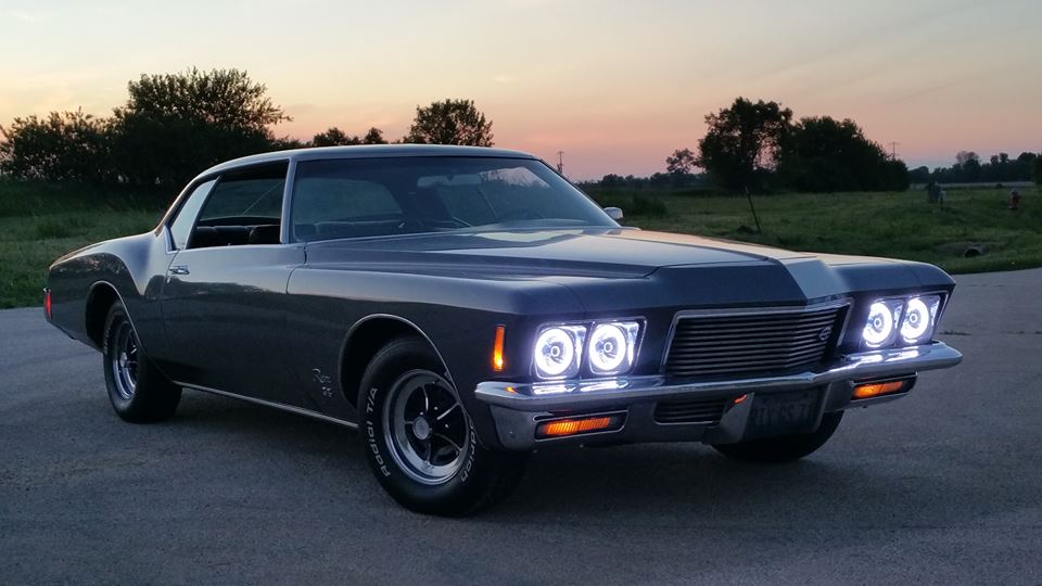 buick riviera boat tail with Redline Lumtronix White Diamond Halo Conversion Headlights