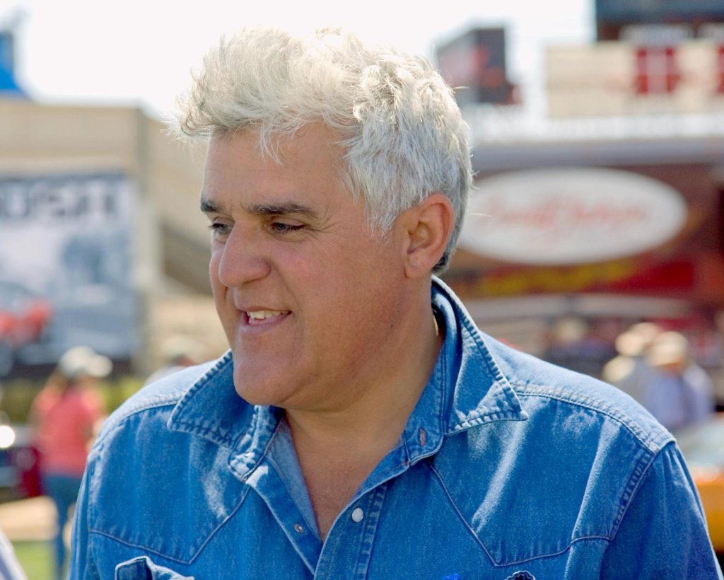 Jay Leno at a Race Track