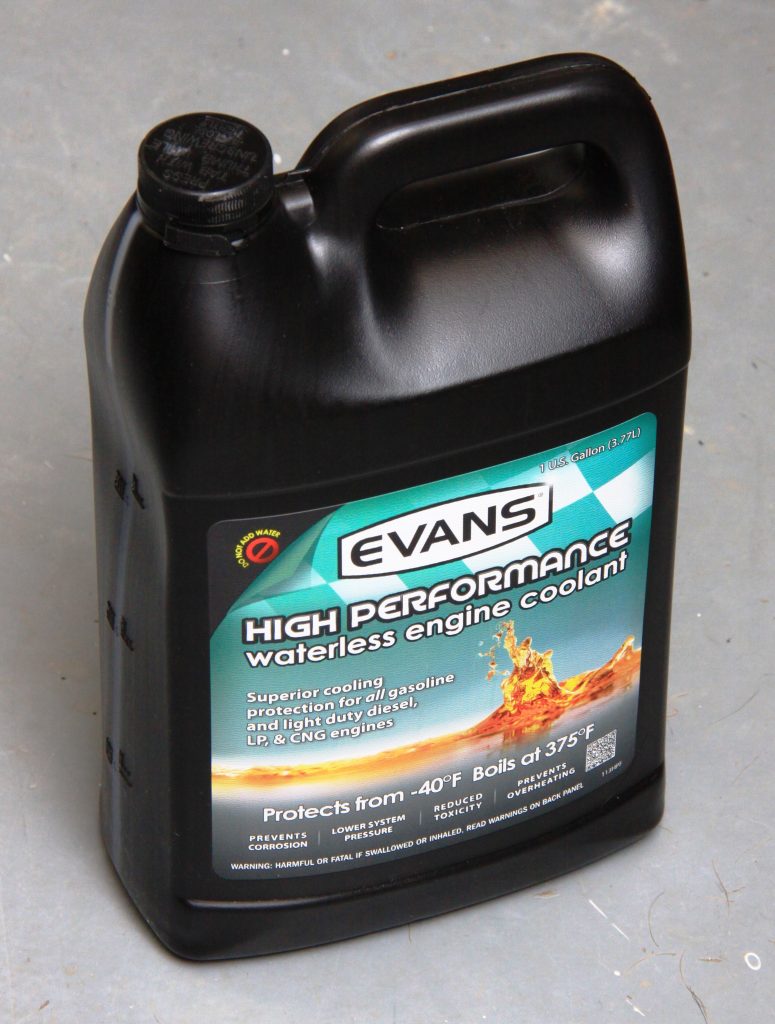 jug of evans waterless coolant