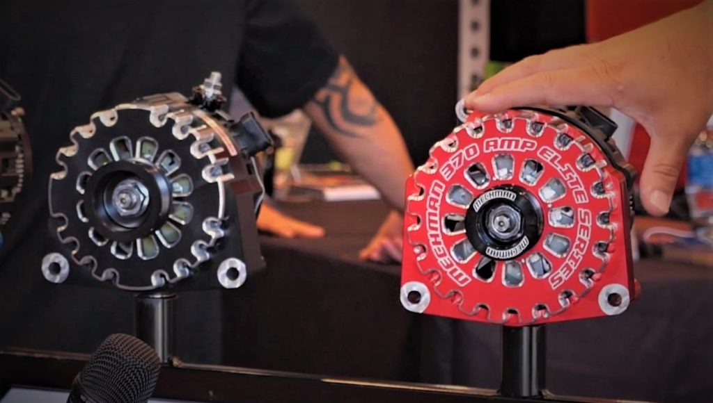 mechman alternators on display at sema 2022