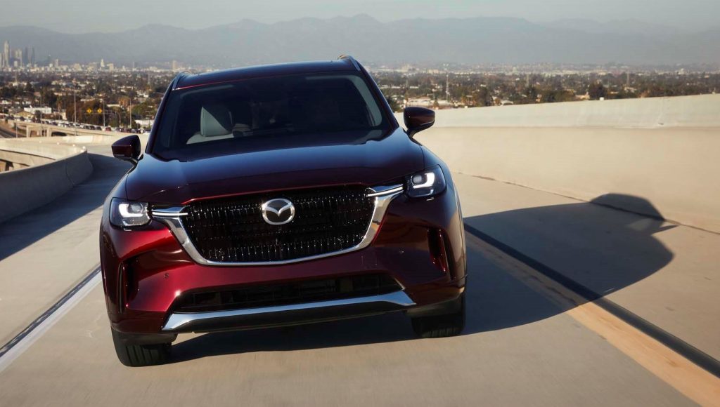 2024 Mazda CX-90 on interstate highway