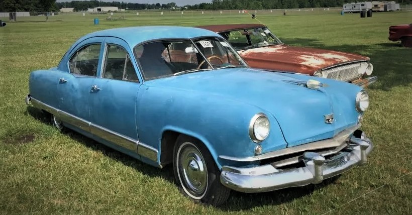 Kaiser Sedan in Field