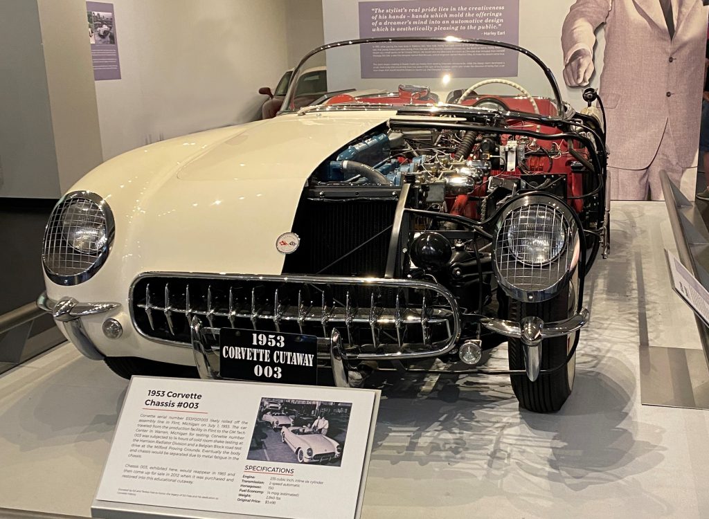 c1 chevy corvette cutaway, chassis number 003 NCM