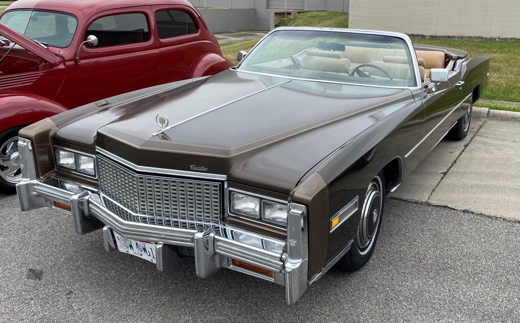 brown 1976 cadillac eldorado convertible