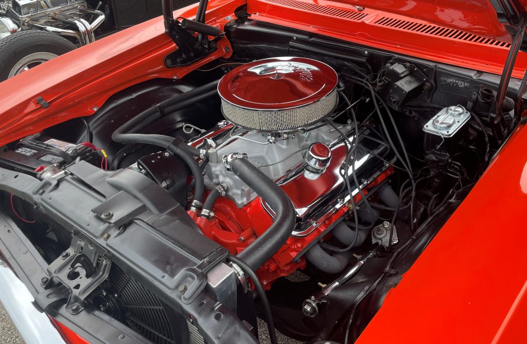 1971 Chevy Rally Nova 454 big block in engine bay