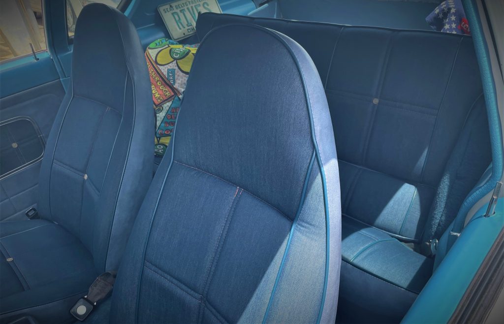 1973 amc gremlin x Levis edition, back seats