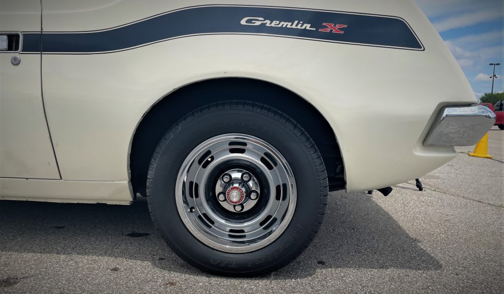 1973 amc gremlin x Levis edition, wheel