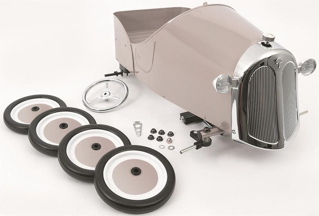 disassembled pedal car
