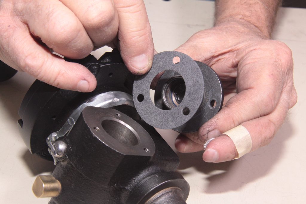 installing paper gasket onto gm delco distributor during rebuild