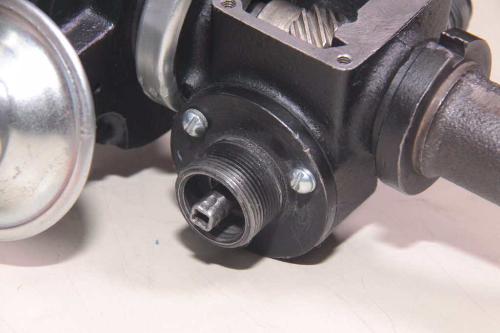 tachometer drive gear cover installed on gm delco distributor