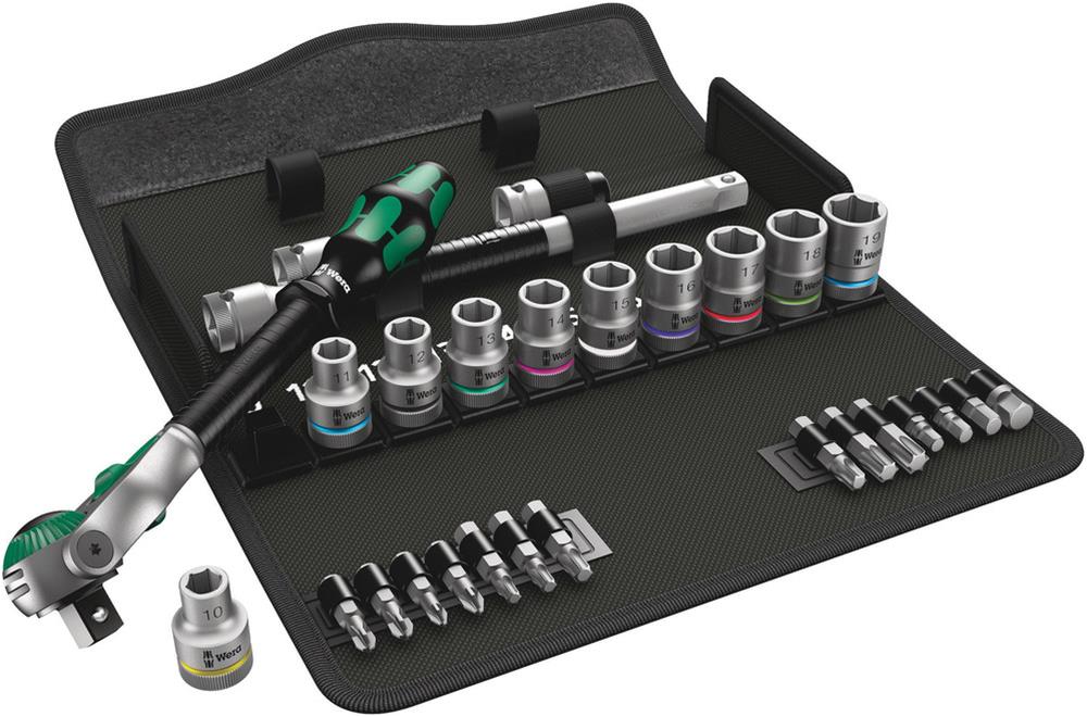 Wera ratchet set with sockets