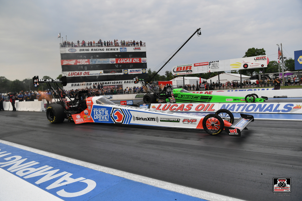 antron brown final round matchup with leah pruett nhra Brainerd drag race 2023