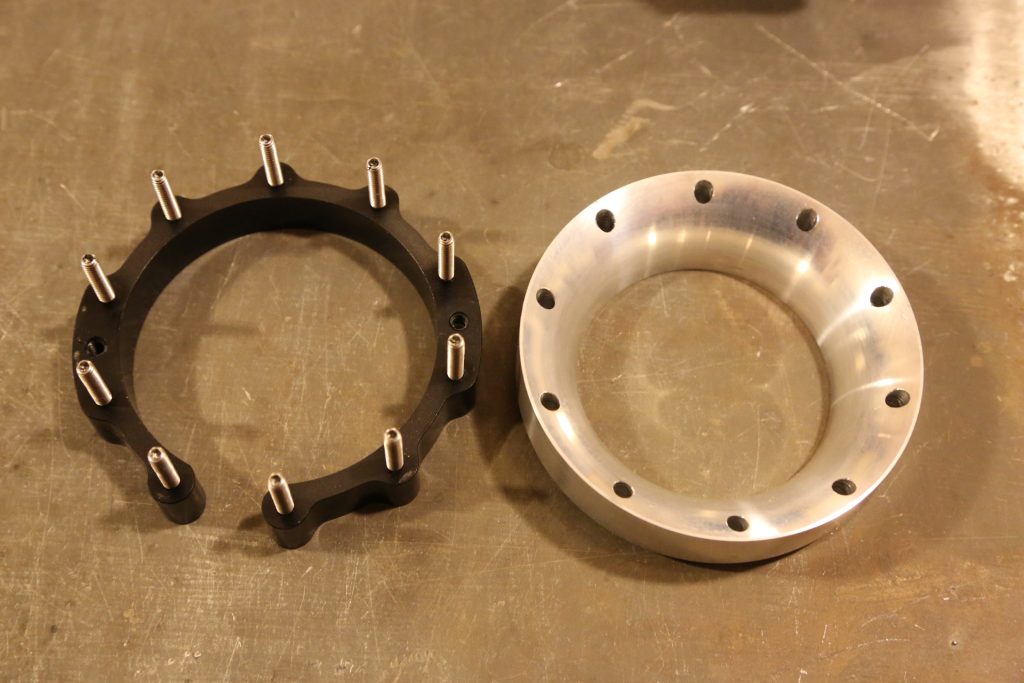 fuel pump mounting collar and drill template