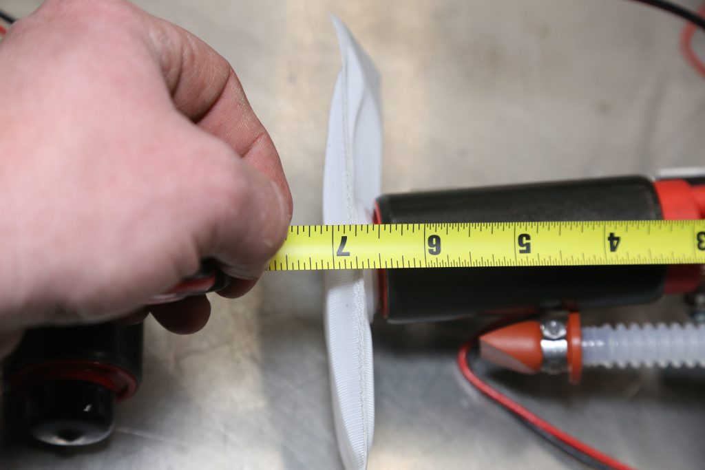 measuring the length of an in-tank fuel pump