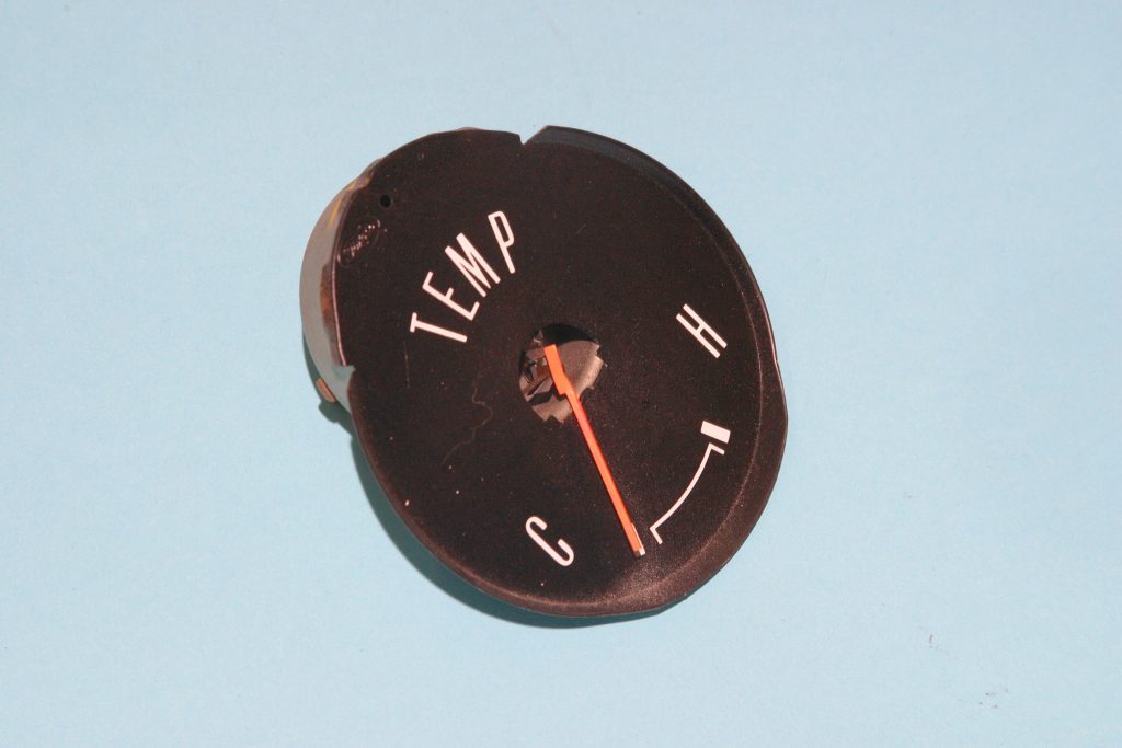 vintage automobile temperature gauge