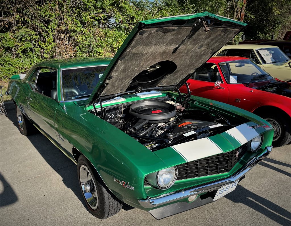 green 1969 chevy camaro z 28 dz302