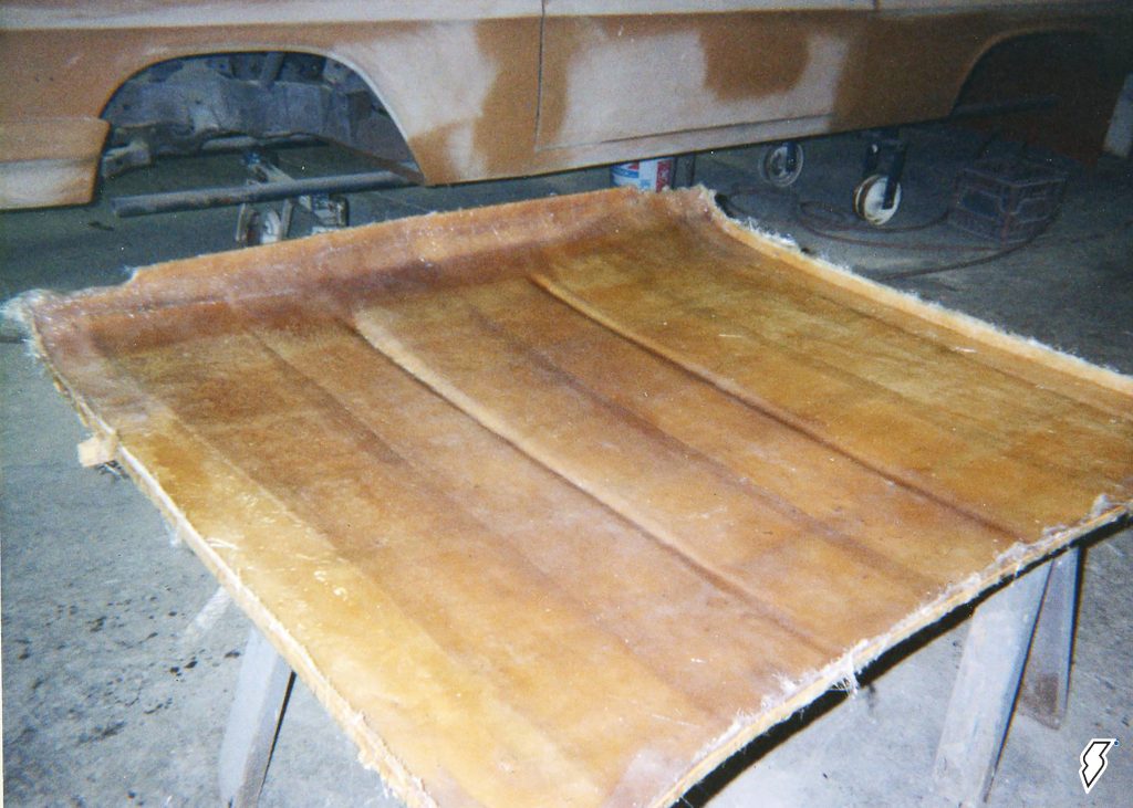 custom raw fiberglass hood for a 1962 chevy impala