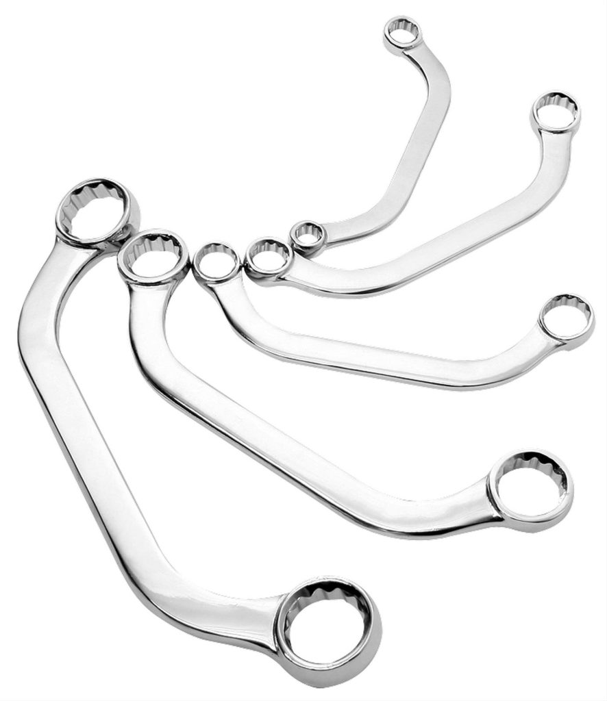 special curved box end wrench set