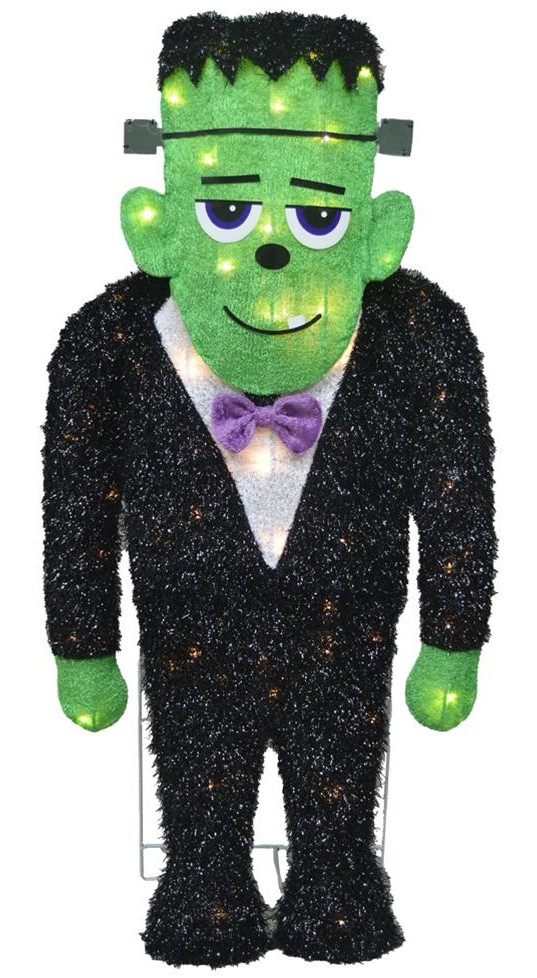 Frankenstein monster light up outdoor Halloween decoration display