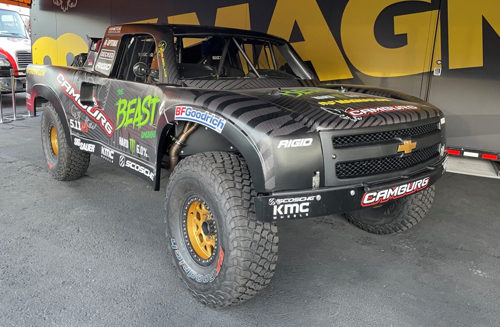Chevy Silverado Stadium race Truck on display