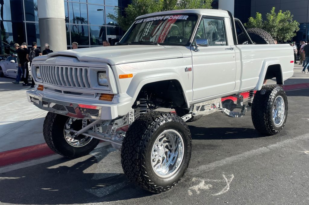 lifted J series jeep show truck