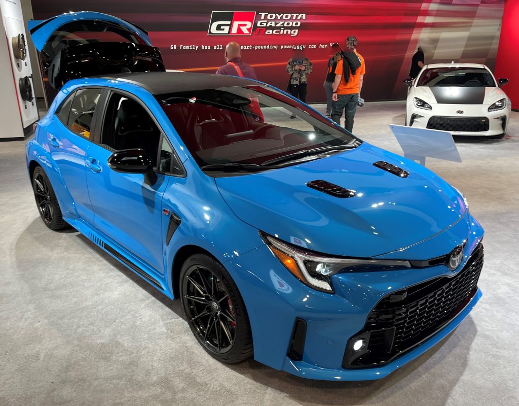 blue toyota corolla GR